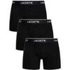 Cale&ccedil;ons Lacoste Pack de 3 boxers Noir