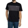 Tee-shirts sur Grenoble : T-shirt Lacoste T-shirt en coton &agrave; blocs de couleur Noir