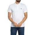 Polo Lacoste Polo coupe classique en coton m&eacute;lang&eacute; Blanc Grenoble