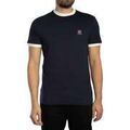 T-shirt Trojan T-shirt &agrave; bordure avec insigne de drapeau Bleu Grenoble