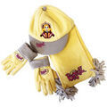 Echarpe Ney Ensemble casquette, &eacute;charpe et gants polaire Bratz Jaune