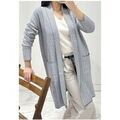 Pull Kebello Gilet Cardigan F, Gris
