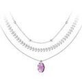 Collier Sc Crystal BS4406-AMET-SN016+B2881-ARGENT+B2370 Grenoble
