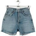 Short Agolde Short en coton bleu Short sur Grenoble : Short Agolde Short en coton bleu