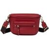 Sac Bandouliere Hexagona Sac porte travers Ref 66372 Rouge Fonce 23*16*9 cm