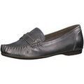 Chaussures plates femme sur Grenoble : Mocassins Marco Tozzi - Argent&eacute;