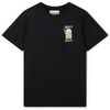 T-shirt Casablanca T-SHIRT LE JEU COLOR&Eacute; BLACK Noir