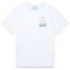 T-shirt Casablanca GRADIENT SQUARE PRINTED T-SHIRT WHITE