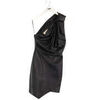 Robe courte Alexandre Vauthier Robe en cuir noire