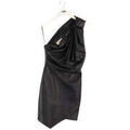 Robe courte Alexandre Vauthier Robe en cuir noire Grenoble