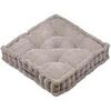 Coussins Stof &Eacute;pais coussin de sol en velours c&ocirc;tel&eacute; Dandy taupe Gris 45x45 cm. . Maison & D&eacute;co > Coussins.