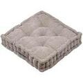 Linge de maison sur Grenoble : Coussins Stof &Eacute;pais coussin de sol en velours c&ocirc;tel&eacute; Dandy taupe Gris 45x45 cm. . Maison & D&eacute;co > Coussins.
