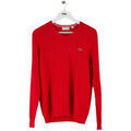 Pull Lacoste Pull en coton rouge