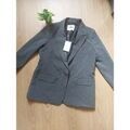 Vestes sur Grenoble : Veste Only Blazer gris &eacute;l&eacute;gant chic basique T38 Only neuf Gris