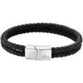 Bracelets sur Grenoble : Bracelets Lotus Bracelet Style homme cuir noir tress&eacute; double Blanc