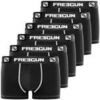 Boxers Freegun Lot de 6 boxers homme en Coton Noir