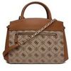 Sac &agrave; main Guess Melinda Logo Tri Comp Marron