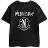 T-shirt enfant Wednesday Unitas Est Invicta T-shirt &agrave; manches courtes Noir