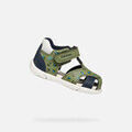 Randonn&eacute;e sur Grenoble : Chaussures enfant Geox B SANDAL ZAPITO BOY multicolor