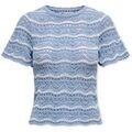 Pull Only Anna Sofia Life Knit - Forever Blue/Cloud Dancer Grenoble