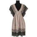 Robe courte Antik Batik Robe en coton grise Grenoble