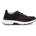 Baskets basses Gabor Baskets en cuir &agrave; talon compens&eacute; Noir