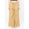 Pantalon Enorsia Pantalons Confort &Eacute;lastiques &agrave; Jambe Large Jaune