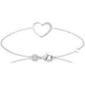 Bracelets sur Grenoble : Bracelets Brillaxis Bracelet coeur serti d'oxyde de zirconium
