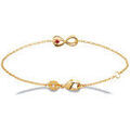 Bracelets Brillaxis Bracelet infini et oxyde rouge rubis Grenoble