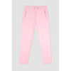 Jogging Enorsia Pantalon Slim Stretch avec Poche &agrave; Zip Lat&eacute;ral Rose