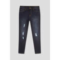 Jeans Enorsia Jeans Denim Taille Fine D&eacute;chir&eacute;s Noir Grenoble