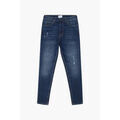 Jeans sur Grenoble : Jeans mom Enorsia Jeans taille haute longueur normale d&eacute;chir&eacute;s Marine