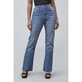 Jeans sur Grenoble : Jeans flare / larges Enorsia Jeans taille haute our brut &eacute;vas&eacute; Bleu