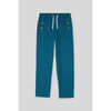 Jogging Enorsia Pantalons &agrave; d&eacute;tails de broderie &eacute;lastique design Bleu