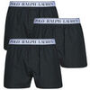 Cale&ccedil;ons Polo Ralph Lauren ELASTIC BXER 3 PACK BOXER Noir