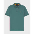 Polo BOSS Polo ajust&eacute; vert en coton stretch Vert Grenoble