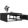 Tables basses VidaXL Tables basses gigognes bois d'ing&eacute;nierie et m&eacute;tal noir Noir Unique. . Maison & D&eacute;co > Tables basses.
