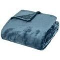Linge de maison sur Grenoble : Plaids, jet&eacute;s Atmosphera Plaid Cuddly bleu Bleu Unique. . Maison & D&eacute;co > Plaids, jet&eacute;s.
