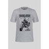 T-shirt Enorsia T-shirt graphique imprim&eacute; motard Gris