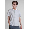 Tee-shirts sur Grenoble : T-shirt Enorsia T-shirt Henley blanc &agrave; rayures, coupe ample Blanc
