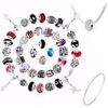 Bracelets Sc Crystal LOT-15BEA+5CH+2SB050+SN016 Argent&eacute;
