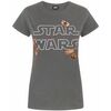 T-shirt Disney Badges T-shirt &agrave; manches courtes Gris