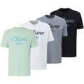 Tee-shirts sur Grenoble : T-shirt S.Oliver Homme T-shirt Paquet de 4 Logo T-Shirt