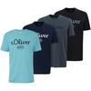 T-shirt S.Oliver Homme T-shirt Paquet de 4 Logo T-Shirt
