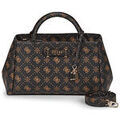Sacs &agrave; mains sur Grenoble : Sac &agrave; main Guess CARRIE LOGO GRLFRND SATCHEL Marron