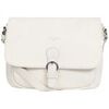Sac Bandouliere Hexagona Sac porte travers en cuir Ref 42105 Blanc