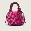 Sac &agrave; main Kurt Geiger London Sm Macrame Crystal Bag Rose Grenoble