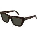 Lunettes de soleil Saint Laurent SL 276 MICA Lunettes de soleil, Havana/Gris, 55 mm