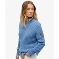 Pull Superdry Pull en tricot c&acirc;bl&eacute; ample