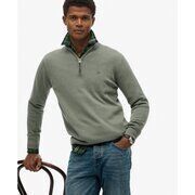 Pull Superdry Pull &agrave; demi-zip en coton Essentials